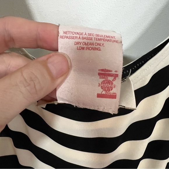 Vintage Joseph Ribkoff Couture Striped Maxi Dress - Picture 6 of 9